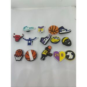 Set of 14 Basketball Shoe Charms / Bag Charms – NBA, Sneakers & Hoops
